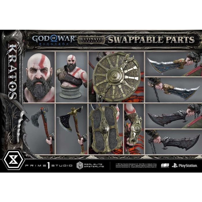 God of War: Ragnarok Real Elite Masterline Series Statue 1/3 Kratos Ultimate Bonus Version 95 cm                