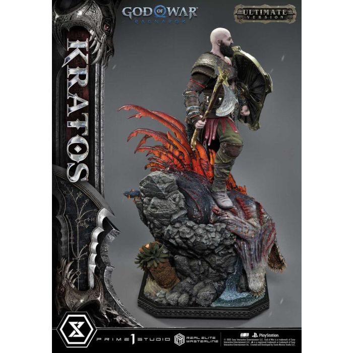 God of War: Ragnarok Real Elite Masterline Series Statue 1/3 Kratos Ultimate Bonus Version 95 cm                