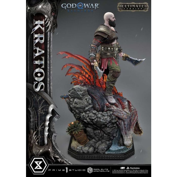 God of War: Ragnarok Real Elite Masterline Series Statue 1/3 Kratos Ultimate Bonus Version 95 cm                
