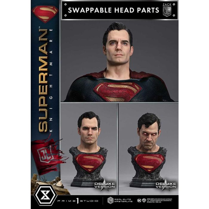 Zack Snyder's Justice League Real Elite Masterline Series Statue 1/3 Superman Knightmare Color Edition Deluxe Ver. 95 cm