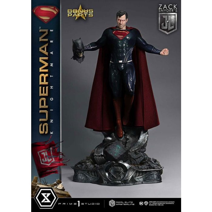 Zack Snyder's Justice League Real Elite Masterline Series Statue 1/3 Superman Knightmare Color Edition Deluxe Bonus Ver. 95 cm