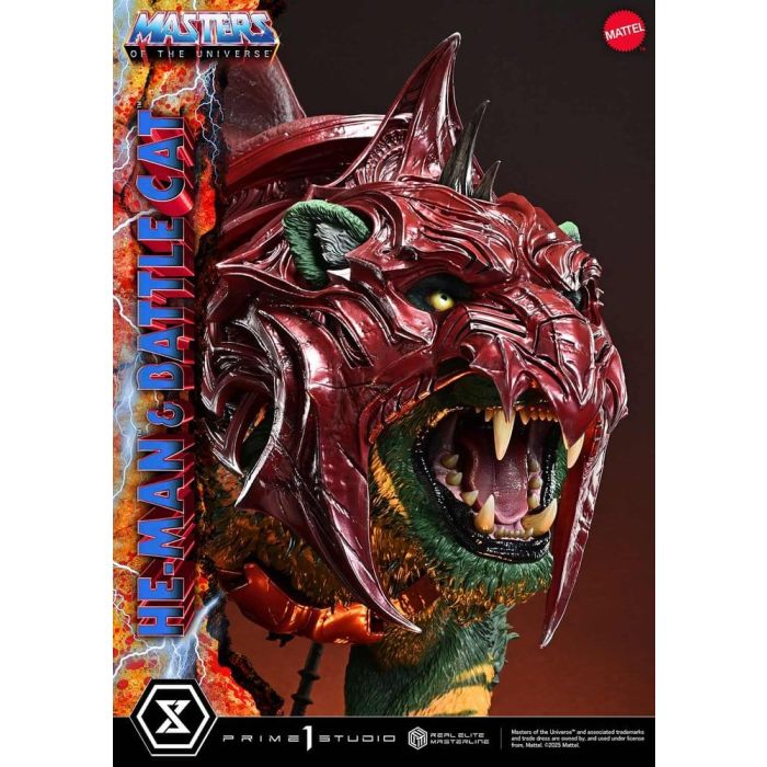 Masters of the Universe Real Elite Masterline Series Statue 1/4 He-Man & Battle Cat 86 cm