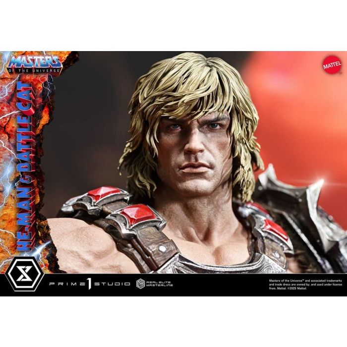 Masters of the Universe Real Elite Masterline Series Statue 1/4 He-Man & Battle Cat 86 cm