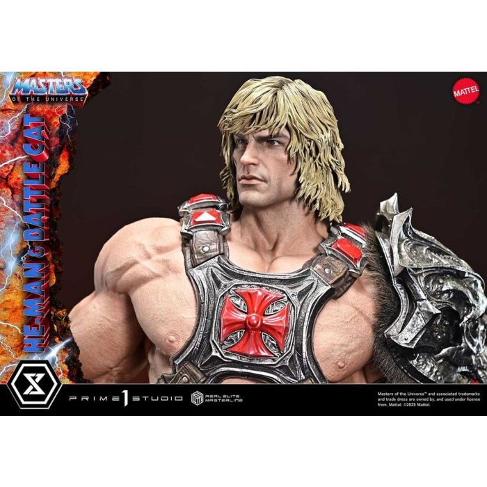 Masters of the Universe Real Elite Masterline Series Statue 1/4 He-Man & Battle Cat 86 cm
