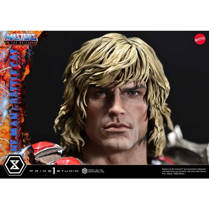 Masters of the Universe Real Elite Masterline Series Statue 1/4 He-Man & Battle Cat 86 cm