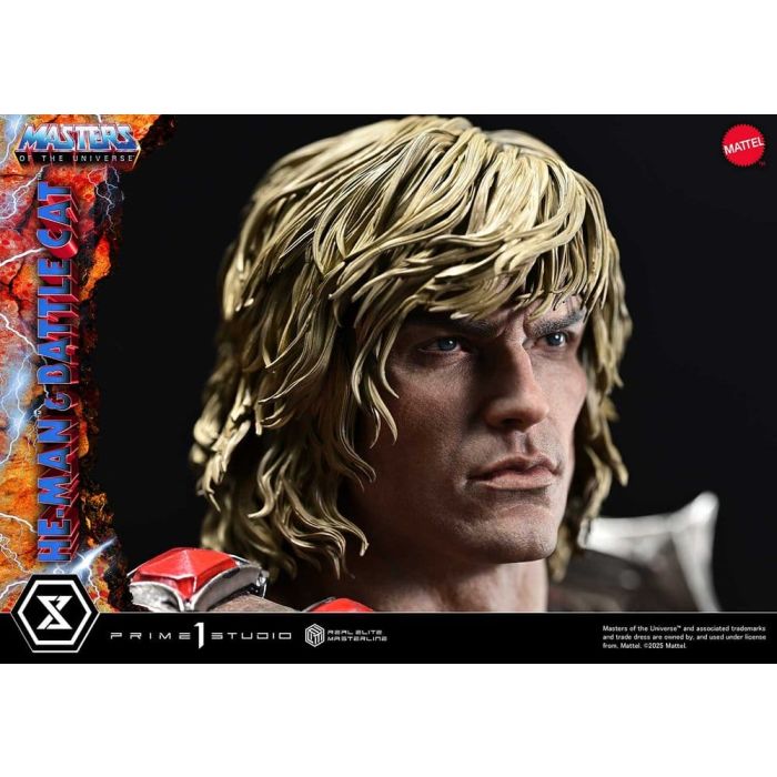 Masters of the Universe Real Elite Masterline Series Statue 1/4 He-Man & Battle Cat 86 cm