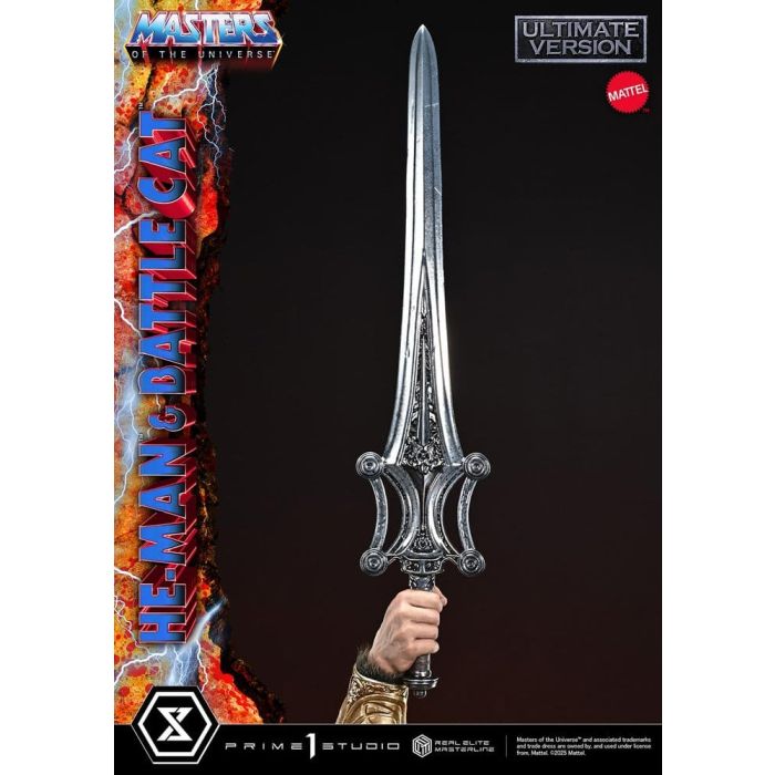 Masters of the Universe Real Elite Masterline Series Statue 1/4 He-Man & Battle Cat Ultimate Version 86 cm