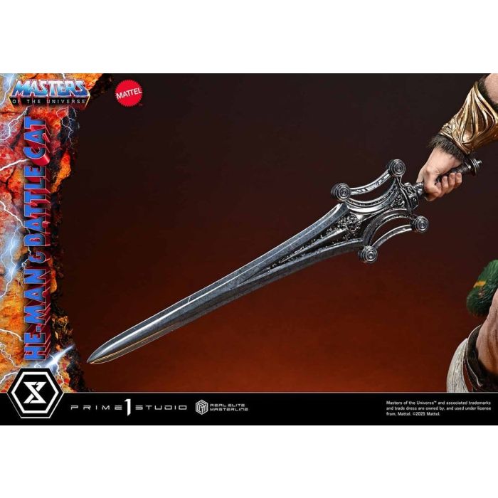 Masters of the Universe Real Elite Masterline Series Statue 1/4 He-Man & Battle Cat Ultimate Version 86 cm