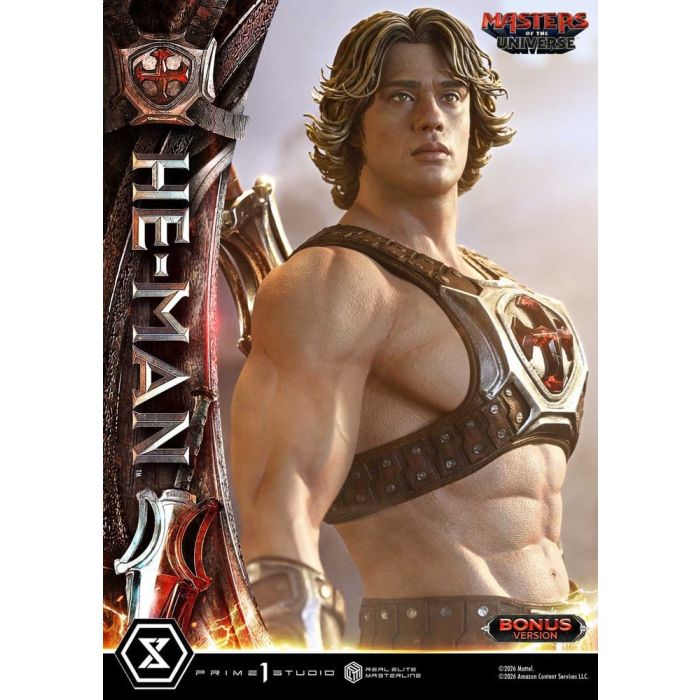 Masters of the Universe (2026 Film) Real Elite Masterline Series Statue 1/3 He-Man DX Bonus Version 117 cm