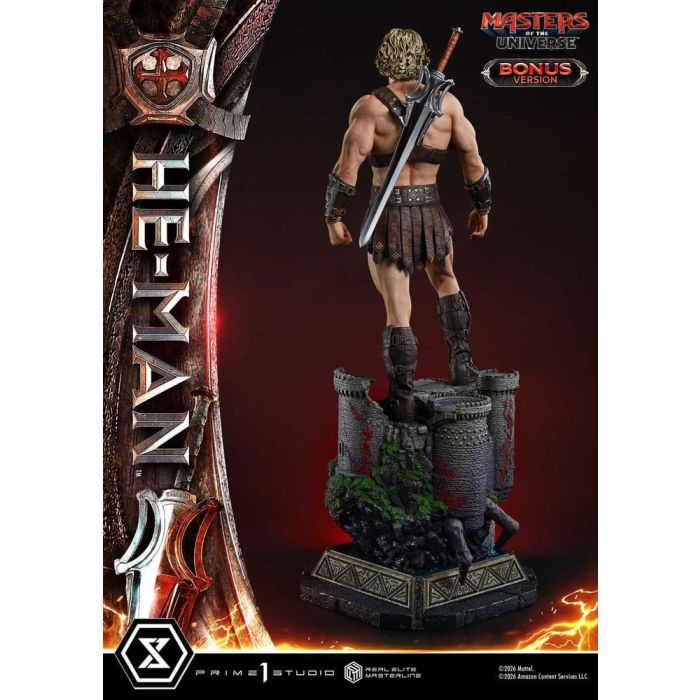 Masters of the Universe (2026 Film) Real Elite Masterline Series Statue 1/3 He-Man DX Bonus Version 117 cm