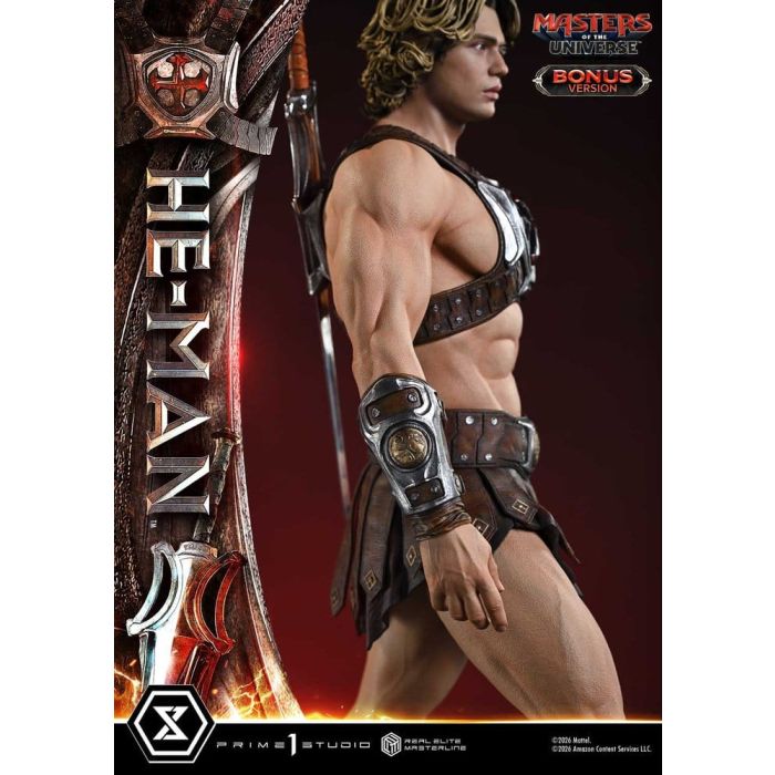Masters of the Universe (2026 Film) Real Elite Masterline Series Statue 1/3 He-Man DX Bonus Version 117 cm
