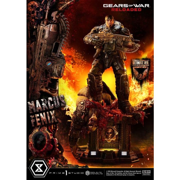 Gears of War: Reloaded Real Elite Masterline Series Statue 1/3 Marcus Fenix Ultimate Version 97 cm