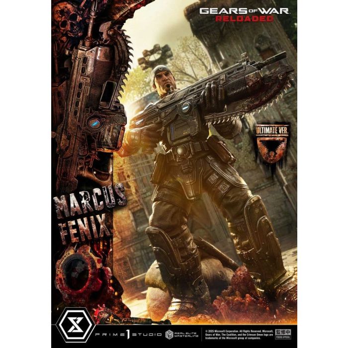 Gears of War: Reloaded Real Elite Masterline Series Statue 1/3 Marcus Fenix Ultimate Version 97 cm