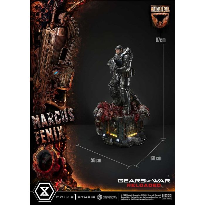 Gears of War: Reloaded Real Elite Masterline Series Statue 1/3 Marcus Fenix Ultimate Version 97 cm