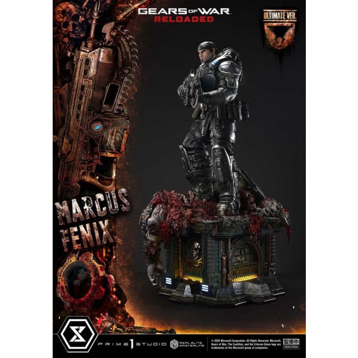Gears of War: Reloaded Real Elite Masterline Series Statue 1/3 Marcus Fenix Ultimate Version 97 cm