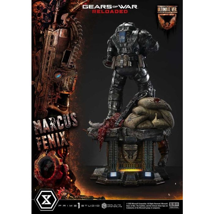 Gears of War: Reloaded Real Elite Masterline Series Statue 1/3 Marcus Fenix Ultimate Version 97 cm