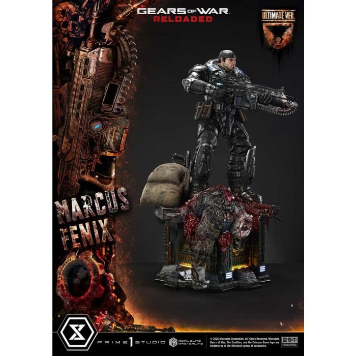 Gears of War: Reloaded Real Elite Masterline Series Statue 1/3 Marcus Fenix Ultimate Version 97 cm