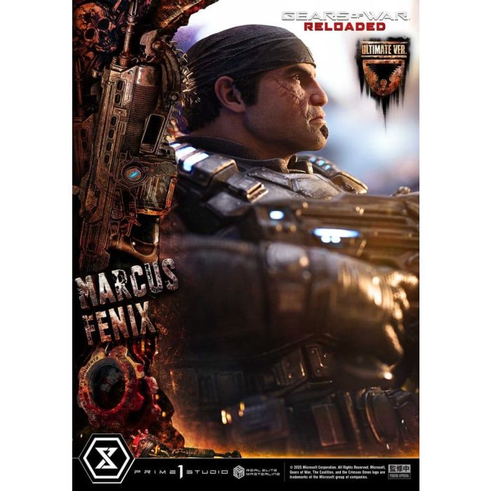 Gears of War: Reloaded Real Elite Masterline Series Statue 1/3 Marcus Fenix Ultimate Version 97 cm