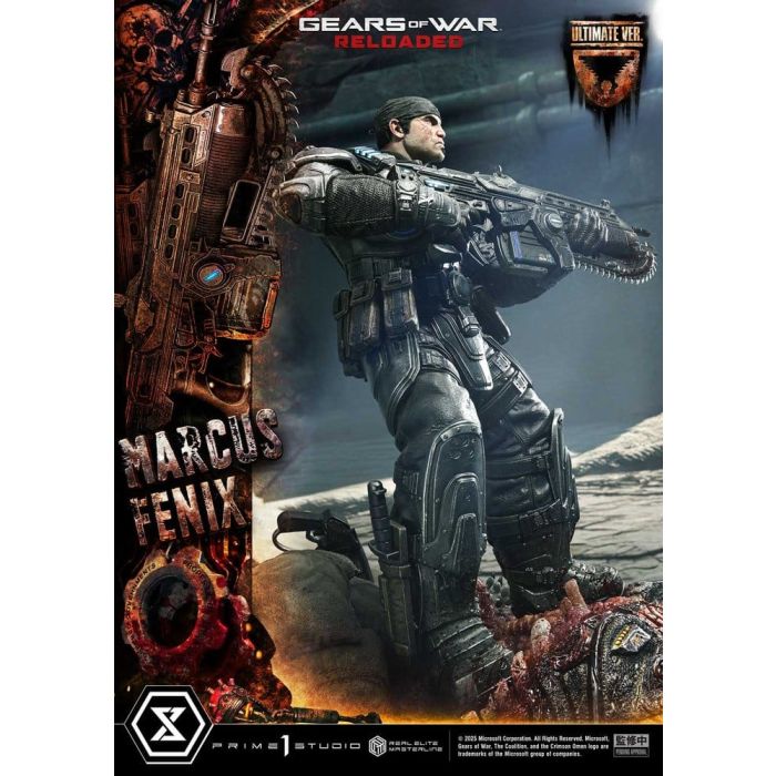 Gears of War: Reloaded Real Elite Masterline Series Statue 1/3 Marcus Fenix Ultimate Version 97 cm