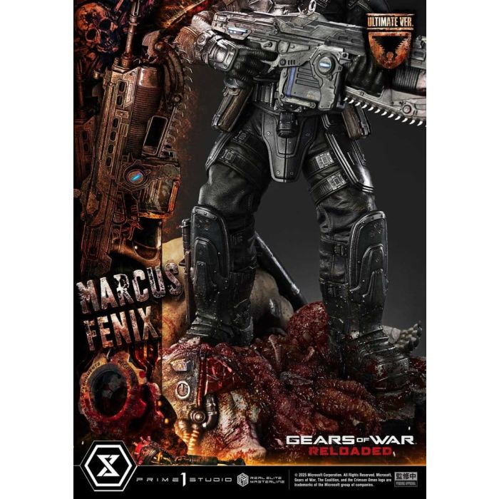 Gears of War: Reloaded Real Elite Masterline Series Statue 1/3 Marcus Fenix Ultimate Version 97 cm