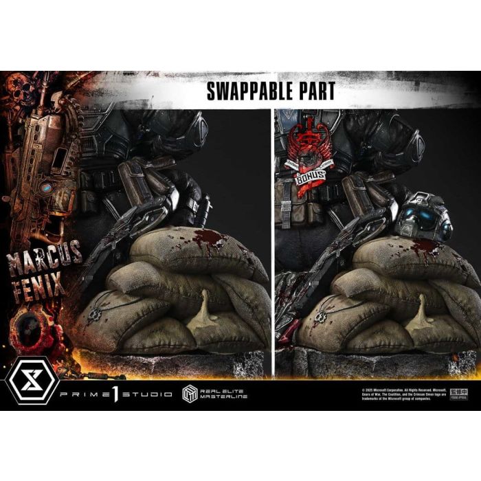 Gears of War: Reloaded Real Elite Masterline Series Statue 1/3 Marcus Fenix Ultimate Bonus Version 97 cm 