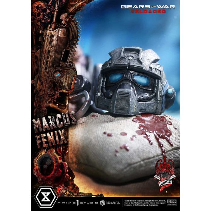Gears of War: Reloaded Real Elite Masterline Series Statue 1/3 Marcus Fenix Ultimate Bonus Version 97 cm 
