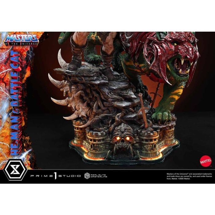 Masters of the Universe Real Elite Masterline Series Statue 1/4 He-Man & Battle Cat Ultimate Bonus Version 86 cm