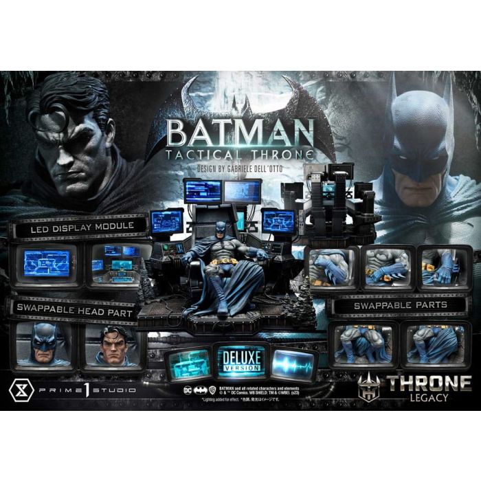 DC Comics Throne Legacy Collection Statue 1/3 Batman Tactical Throne Deluxe Bonus Version 57 cm