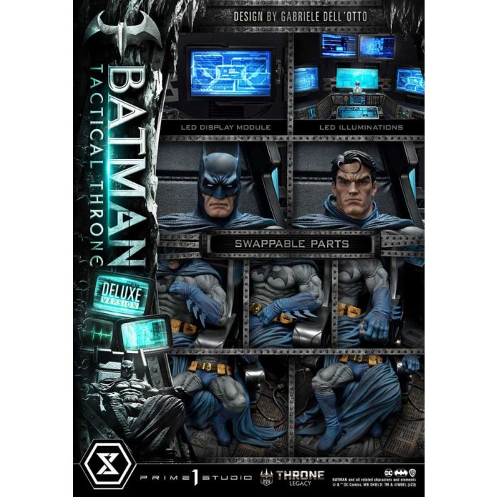 DC Comics Throne Legacy Collection Statue 1/3 Batman Tactical Throne Deluxe Bonus Version 57 cm