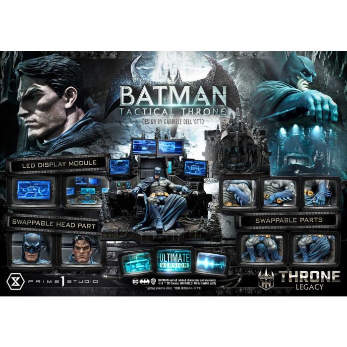 DC Comics Throne Legacy Collection Statue 1/3 Batman Tactical Throne Ultimate Bonus Version 57 cm