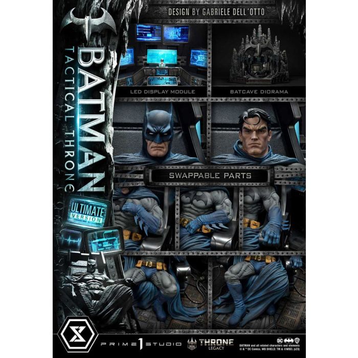 DC Comics Throne Legacy Collection Statue 1/3 Batman Tactical Throne Ultimate Bonus Version 57 cm