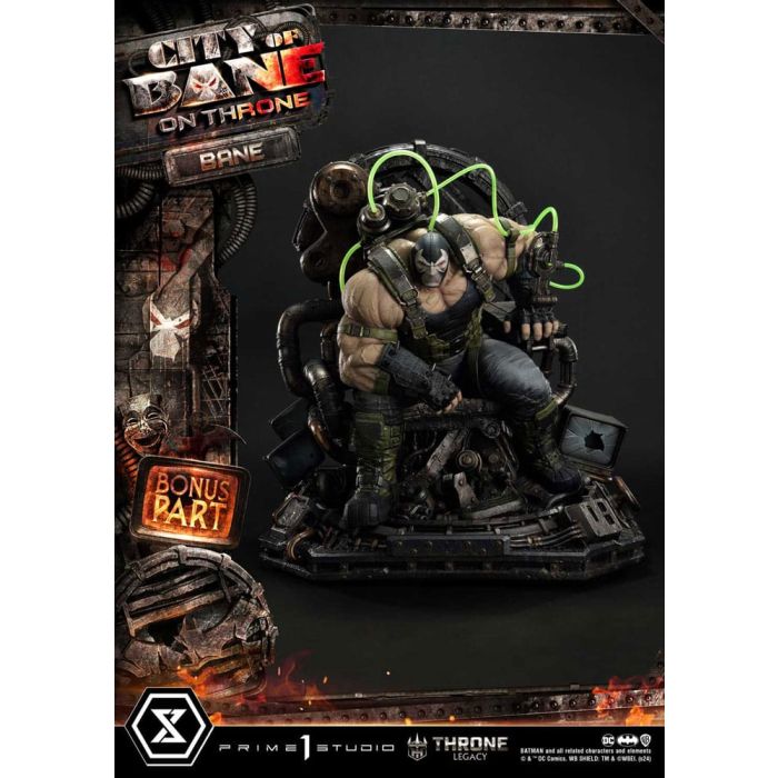 DC Comics Throne Legacy Collection Statue Statue 1/4 Batman Bane on Throne Deluxe Bonus Version 61 cm