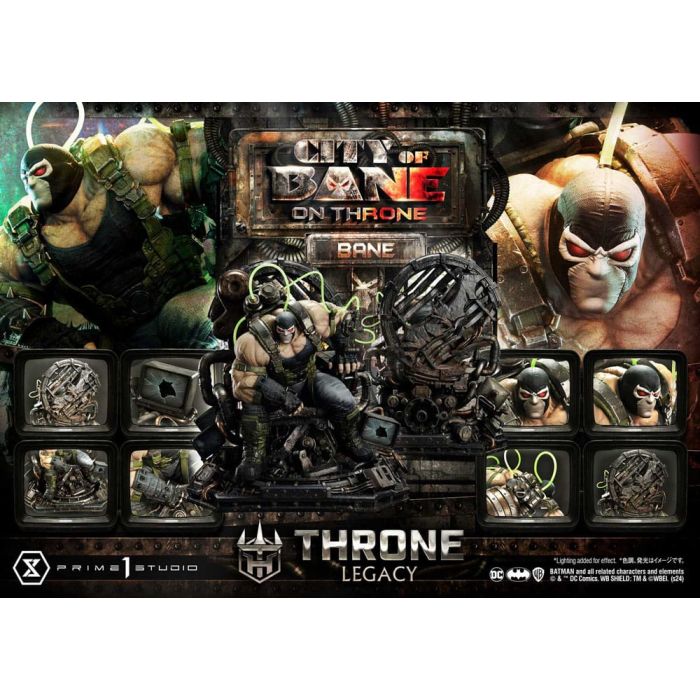 DC Comics Throne Legacy Collection Statue Statue 1/4 Batman Bane on Throne Deluxe Bonus Version 61 cm