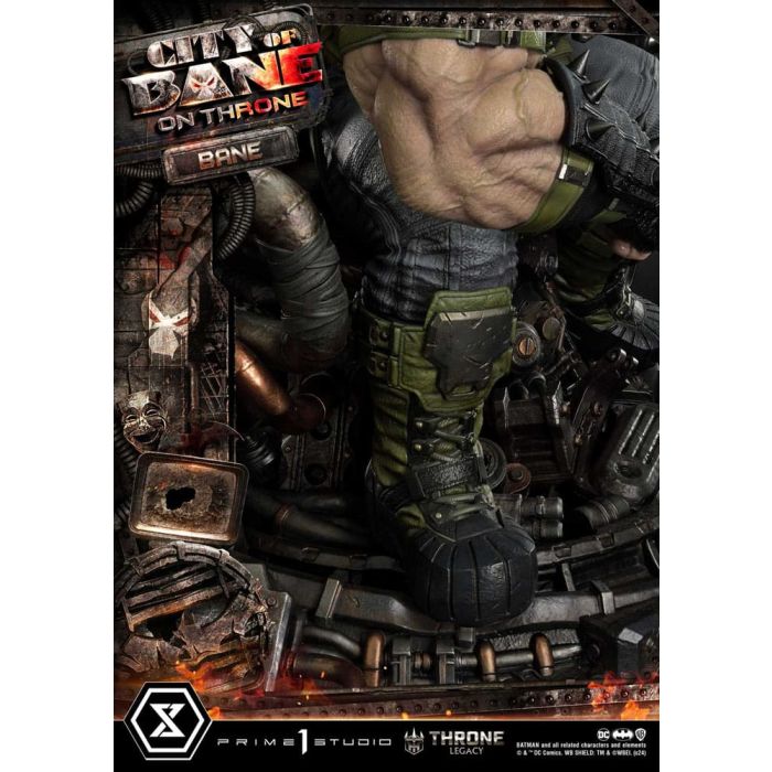 DC Comics Throne Legacy Collection Statue Statue 1/4 Batman Bane on Throne Deluxe Bonus Version 61 cm
