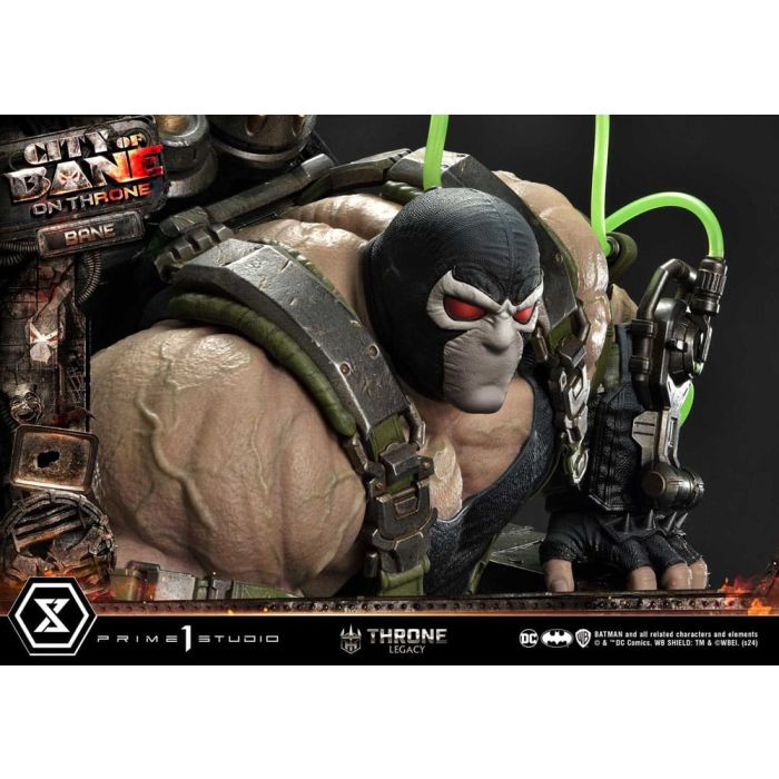 DC Comics Throne Legacy Collection Statue Statue 1/4 Batman Bane on Throne Deluxe Bonus Version 61 cm