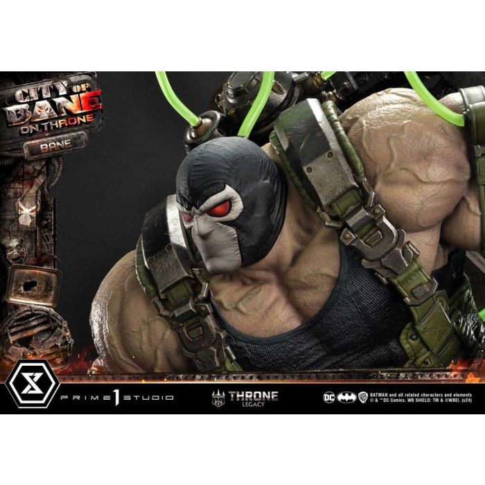 DC Comics Throne Legacy Collection Statue Statue 1/4 Batman Bane on Throne Deluxe Bonus Version 61 cm