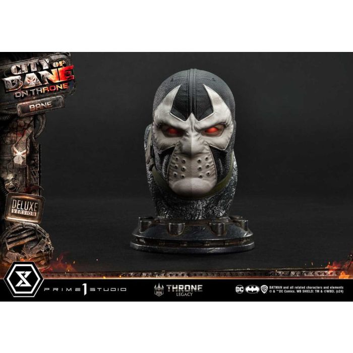 DC Comics Throne Legacy Collection Statue Statue 1/4 Batman Bane on Throne Deluxe Bonus Version 61 cm
