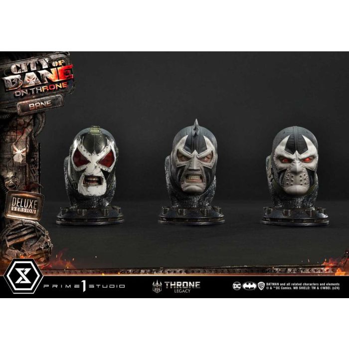 DC Comics Throne Legacy Collection Statue Statue 1/4 Batman Bane on Throne Deluxe Bonus Version 61 cm