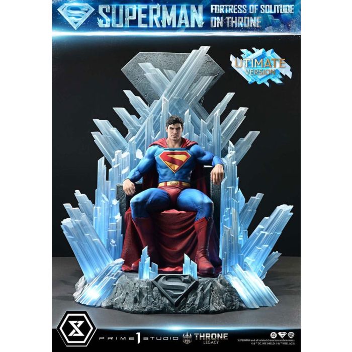 DC Comics Throne Legacy Collection Statue Statue 1/4 Superman Fortress of Solitude on Throne (Design by Gabriele Dell'Otto) Ultimate Version 52 cm