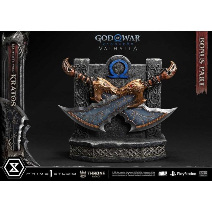 Throne Legacy God of War Series Statue 1/3 Ragnarok Master Thyself Kratos Bonus Version 67 cm