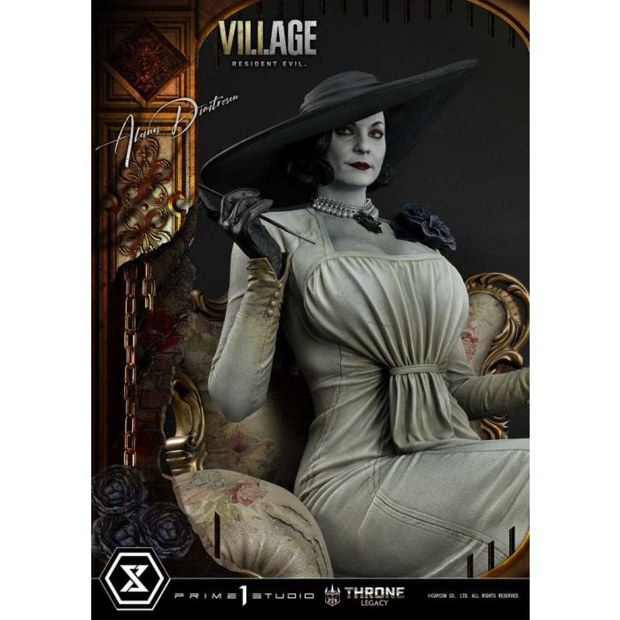 Resident Evil Village Throne Legacy Collection Statue 1/4 Alcina Dimitrescu Deluxe Version 66 cm