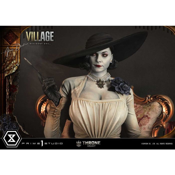 Resident Evil Village Throne Legacy Collection Statue 1/4 Alcina Dimitrescu Deluxe Version 66 cm