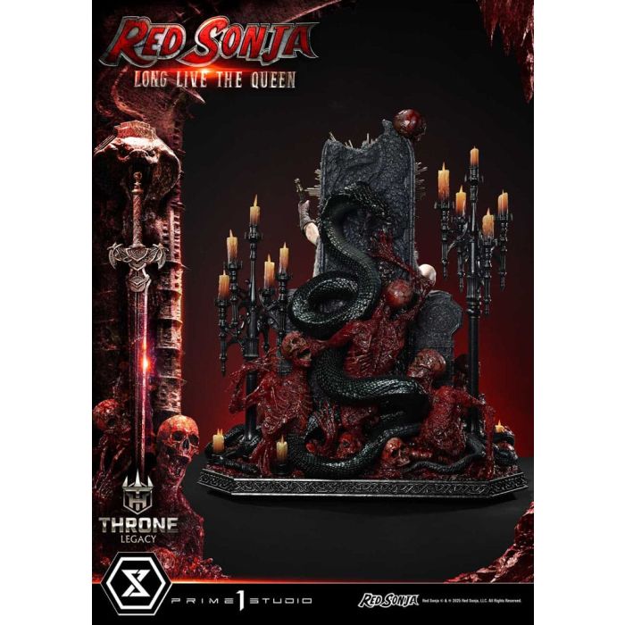 Red Sonja Throne Legacy Collection Statue Statue 1/3 Red Sonja: Long Live the Queen 77 cm
