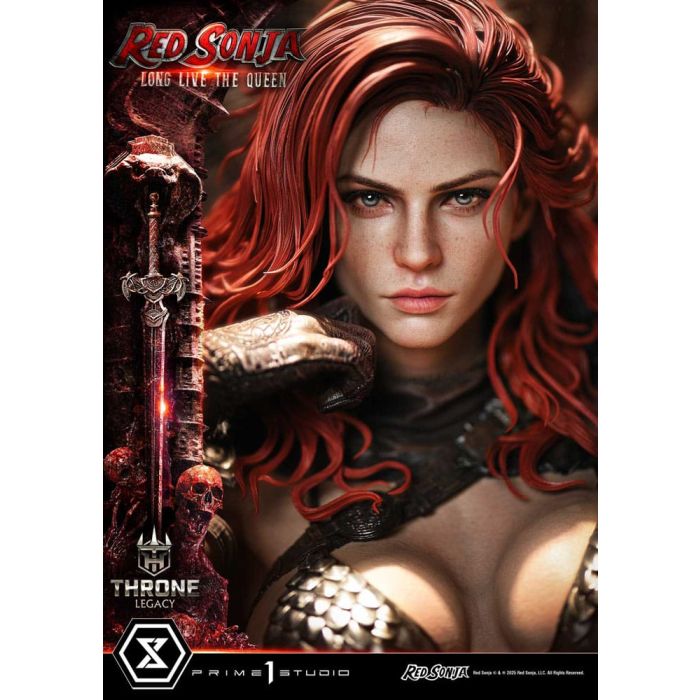 Red Sonja Throne Legacy Collection Statue Statue 1/3 Red Sonja: Long Live the Queen 77 cm