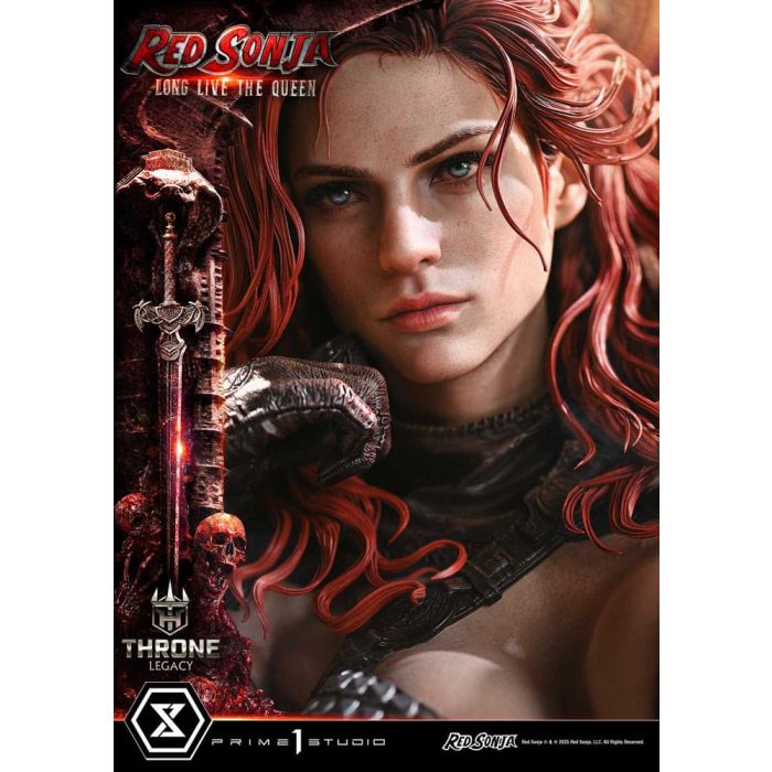 Red Sonja Throne Legacy Collection Statue Statue 1/3 Red Sonja: Long Live the Queen 77 cm