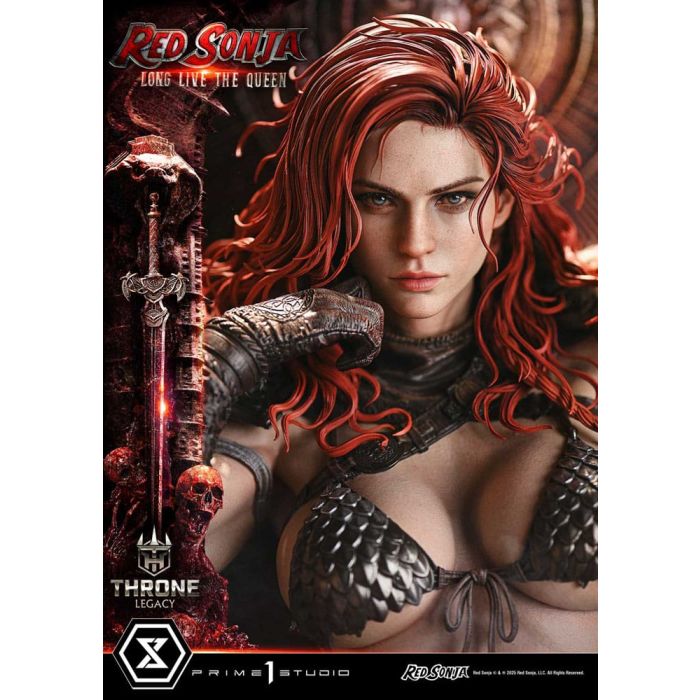 Red Sonja Throne Legacy Collection Statue Statue 1/3 Red Sonja: Long Live the Queen 77 cm