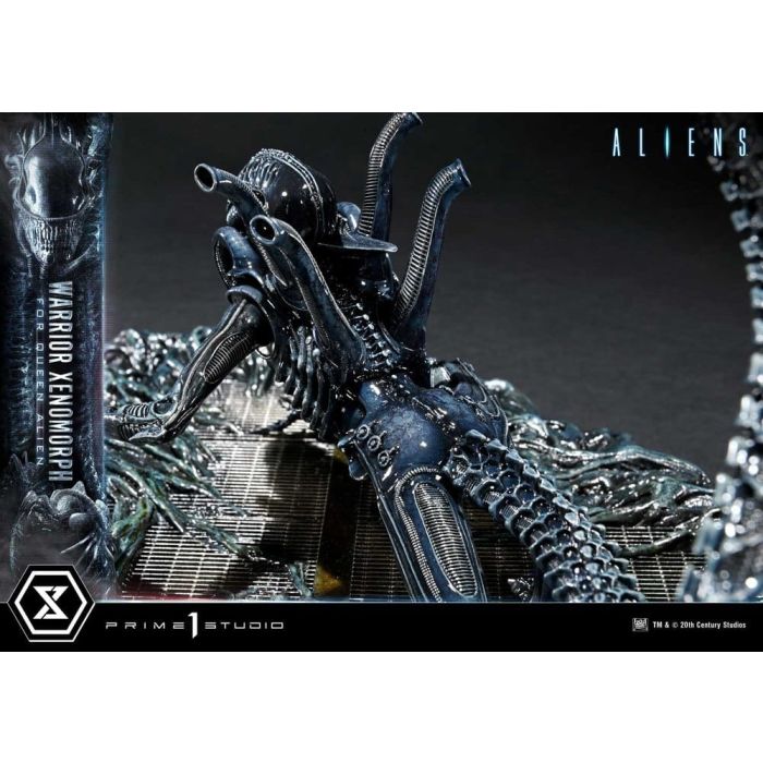 Aliens (Film) Ultimate Diorama Masterline Statue Warrior Xenomorph for Queen Alien 23 cm