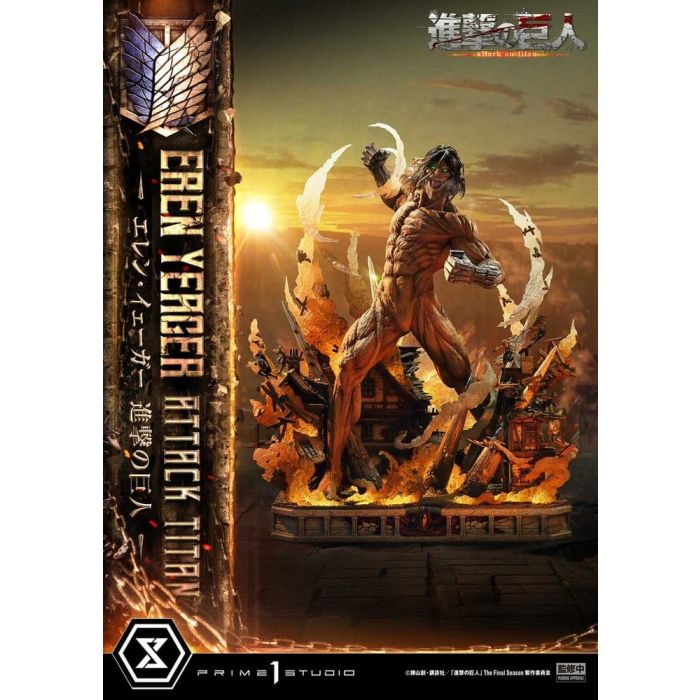 Attack on Titan (TV animation) Ultimate Diorama Masterline Statue Eren Yeager Attack Titan 81 cm