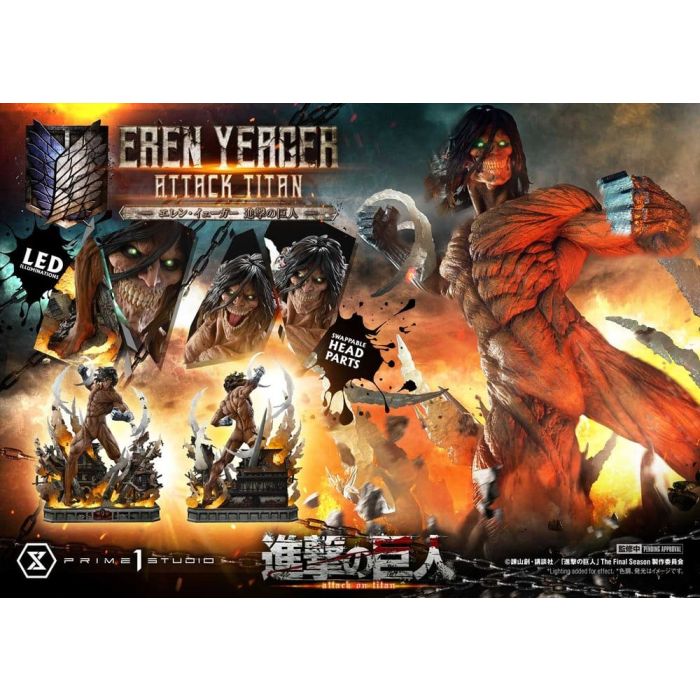 Attack on Titan (TV animation) Ultimate Diorama Masterline Statue Eren Yeager Attack Titan 81 cm