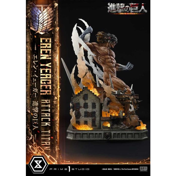 Attack on Titan (TV animation) Ultimate Diorama Masterline Statue Eren Yeager Attack Titan 81 cm